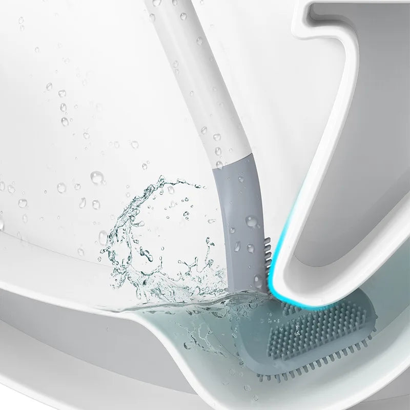 Toiletborstel - CleanMax - Siliconen Handvat - Geen Dode Hoek Schoonmaak