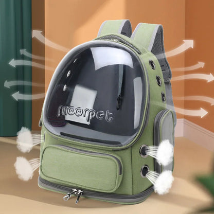 Dierenvervoer Rugzak - TravelPaws - Transparant Ontwerp - Ademend Comfort
