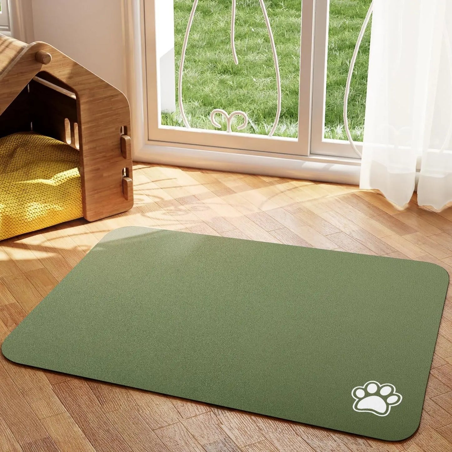 Huisdier Voer Mat - QuickSip - Absorberend Design - Makkelijk Schoonmaken
