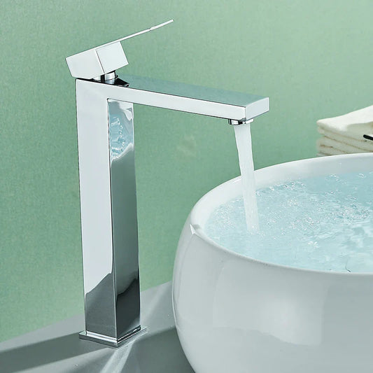 Badkamerkraan - AquaFlow - Roestvrijstaal - Warm & Koude Waterregeling