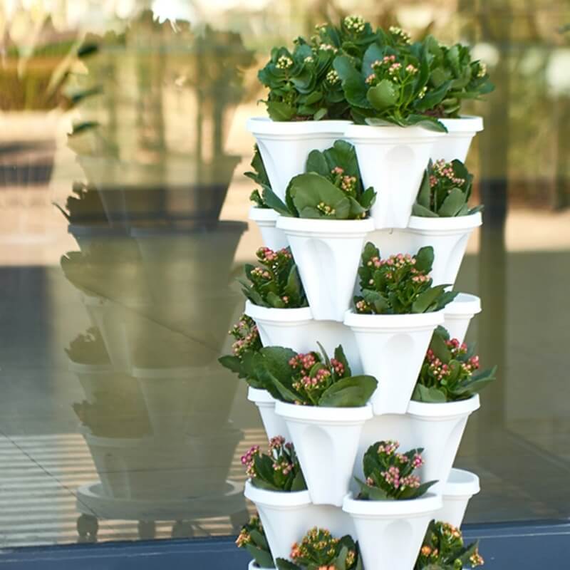 Stapelbare Plantenpotten - Verdura - Ruimtebesparende Tuinoplossing - Verticaal Plantsysteem