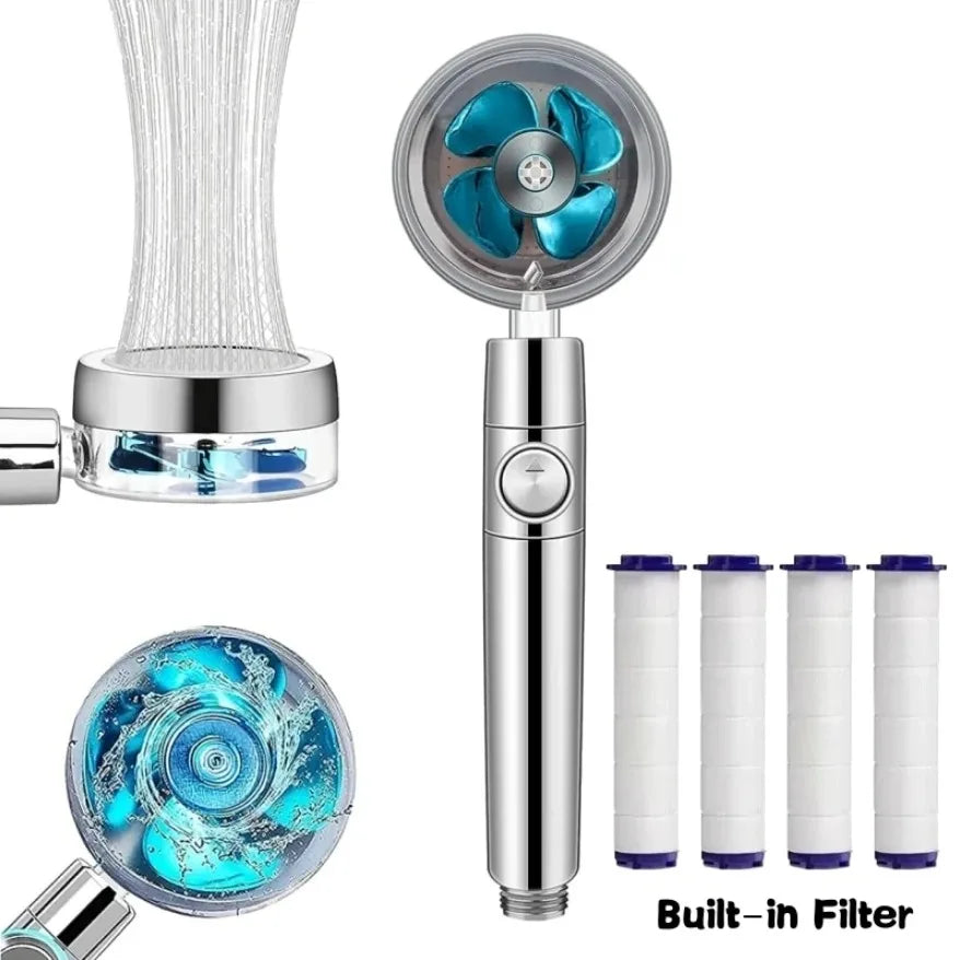 TurboFan Douchekop - AquaMax - 360° Draaibaar - Hoge Druk Waterbesparing