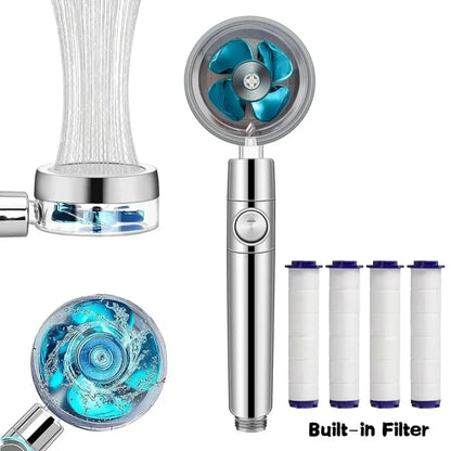 TurboFan Douchekop - AquaMax - 360° Draaibaar - Hoge Druk Waterbesparing