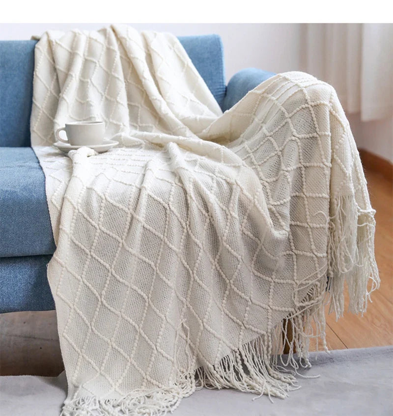Geweven Deken - SoftLoom - Cozy Design - Franje Detail