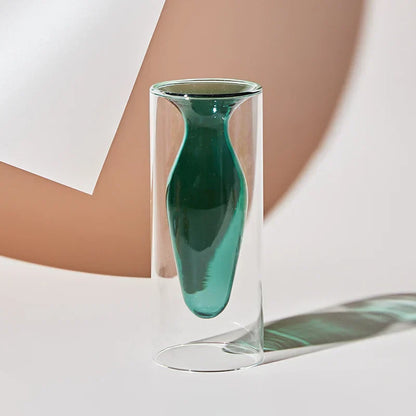 Glazen Vaas - BloomCraft - Artistiek Design - Scandinavische Stijl