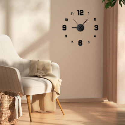 DIY Wandklok - TimeFlow - Randloos Ontwerp - Stille Beweging