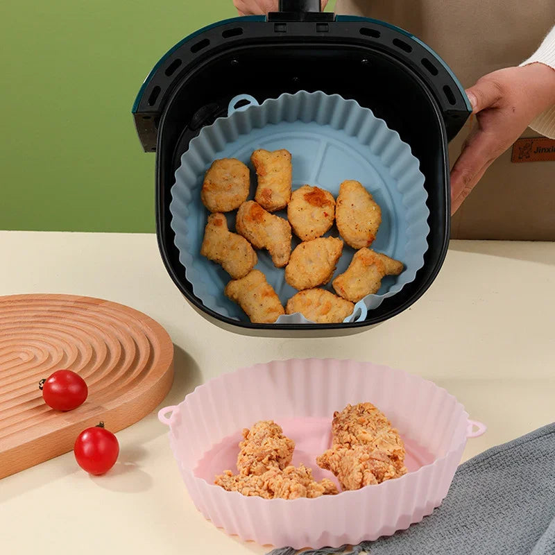 Airfryer Mandje - CleanCook - Siliconen Pot - Herbruikbare Airfryer Bakplaat