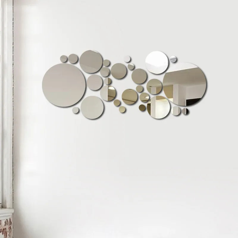Spiegel Muurstickers - Miralux - 3D Acryl Design - Moderne Woondecoratie