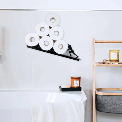 Toiletrolhouder - BathFlex - Roestvrijstaal - Wandbevestiging Opslag
