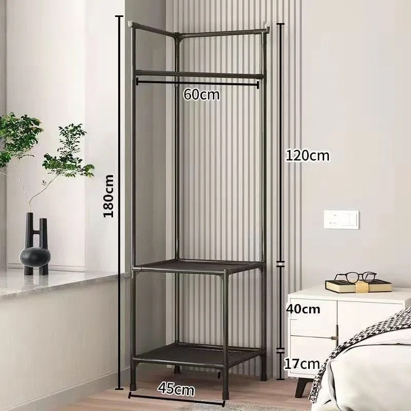 Kledingrek - SpaceSaver - Opvouwbaar Design - Hoekopslag