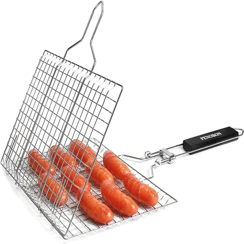 Grillmand - Grillix - Anti-aanbak Gaas - Draagbaar Handvat