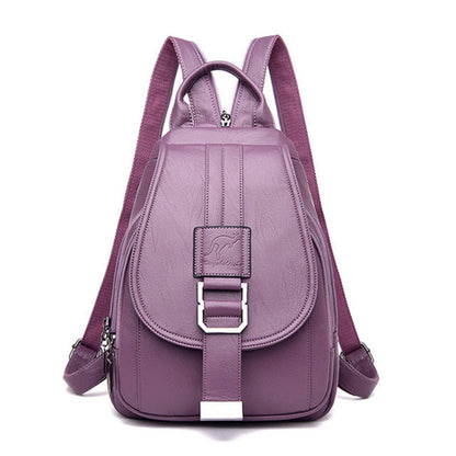 Anti-diefstal Rucksack - SecurePack - Leren Design - Dames Mode