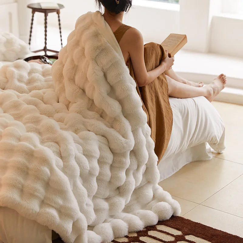 Faux Fur Plaid - Luxora - Ultra Zacht - Gezellige Winterwarmte