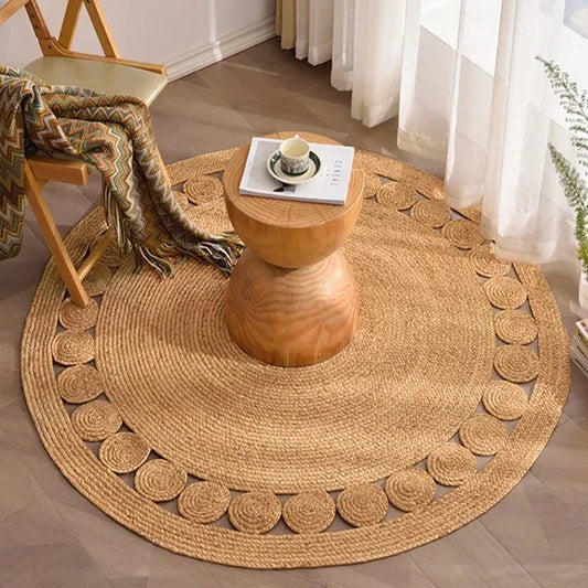 Rond Vloerkleed - EcoWeave - Natuurlijke Vezels - Duurzaam Design
