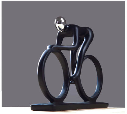 Fietsersbeeld - ArtCycle - Abstract Design - Resin Beeld