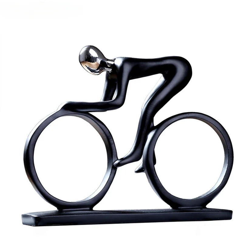Fietsersbeeld - ArtCycle - Abstract Design - Resin Beeld