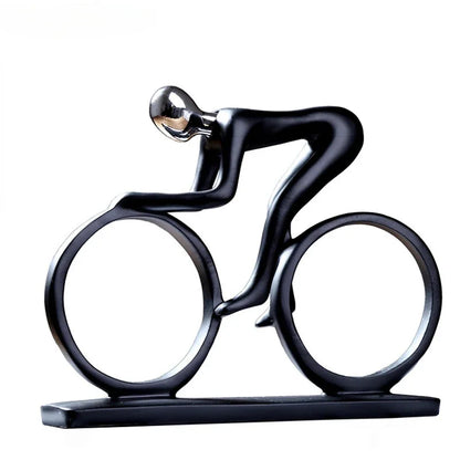 Fietsersbeeld - ArtCycle - Abstract Design - Resin Beeld