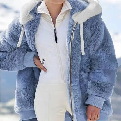 Winterjas - FrostGuard - Capuchonontwerp - Geruite Stiksels