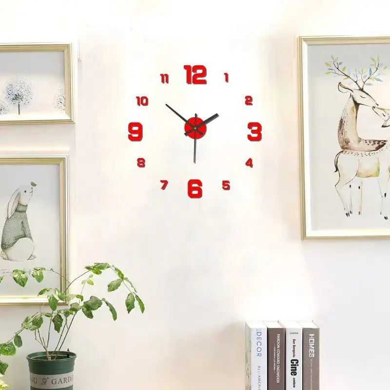 DIY Wandklok - TimeFlow - Randloos Ontwerp - Stille Beweging