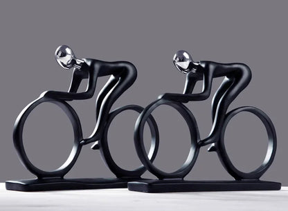 Fietsersbeeld - ArtCycle - Abstract Design - Resin Beeld