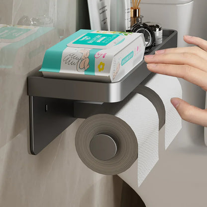 Toiletrolhouder - LuxiPro - Wandmontage - Badkamer Organizer