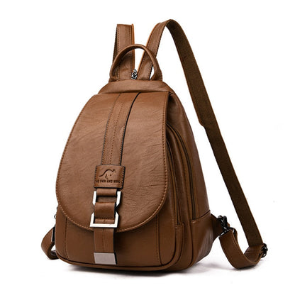 Anti-diefstal Rucksack - SecurePack - Leren Design - Dames Mode