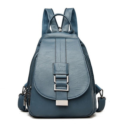 Anti-diefstal Rucksack - SecurePack - Leren Design - Dames Mode