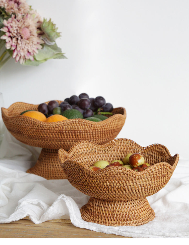 Fruitmand - EcoNest - Gevlochten Rotan - Rustieke Opslag