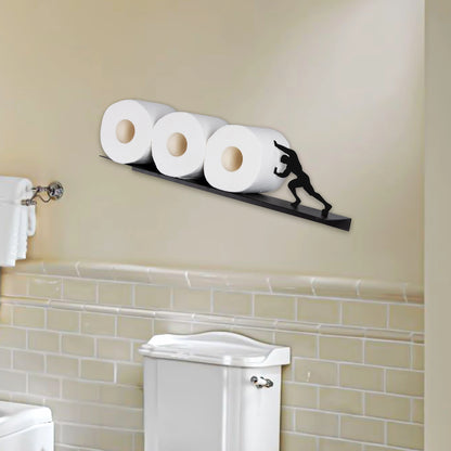 Toiletrolhouder - BathFlex - Roestvrijstaal - Wandbevestiging Opslag