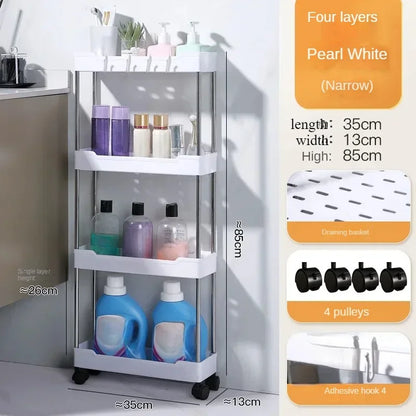 Opbergwagen - FlexiShelf - Meerlagig Ontwerp - Ruimtebesparende Oplossing
