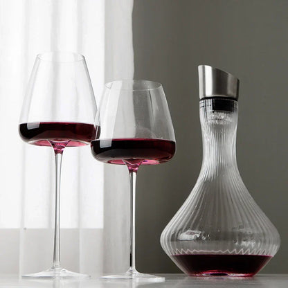 Kristallen Wijnglazen - LuxeSip - Handgemaakt Elegantie - Premium Helderheid