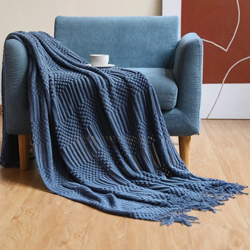 Geweven Deken - SoftLoom - Cozy Design - Franje Detail