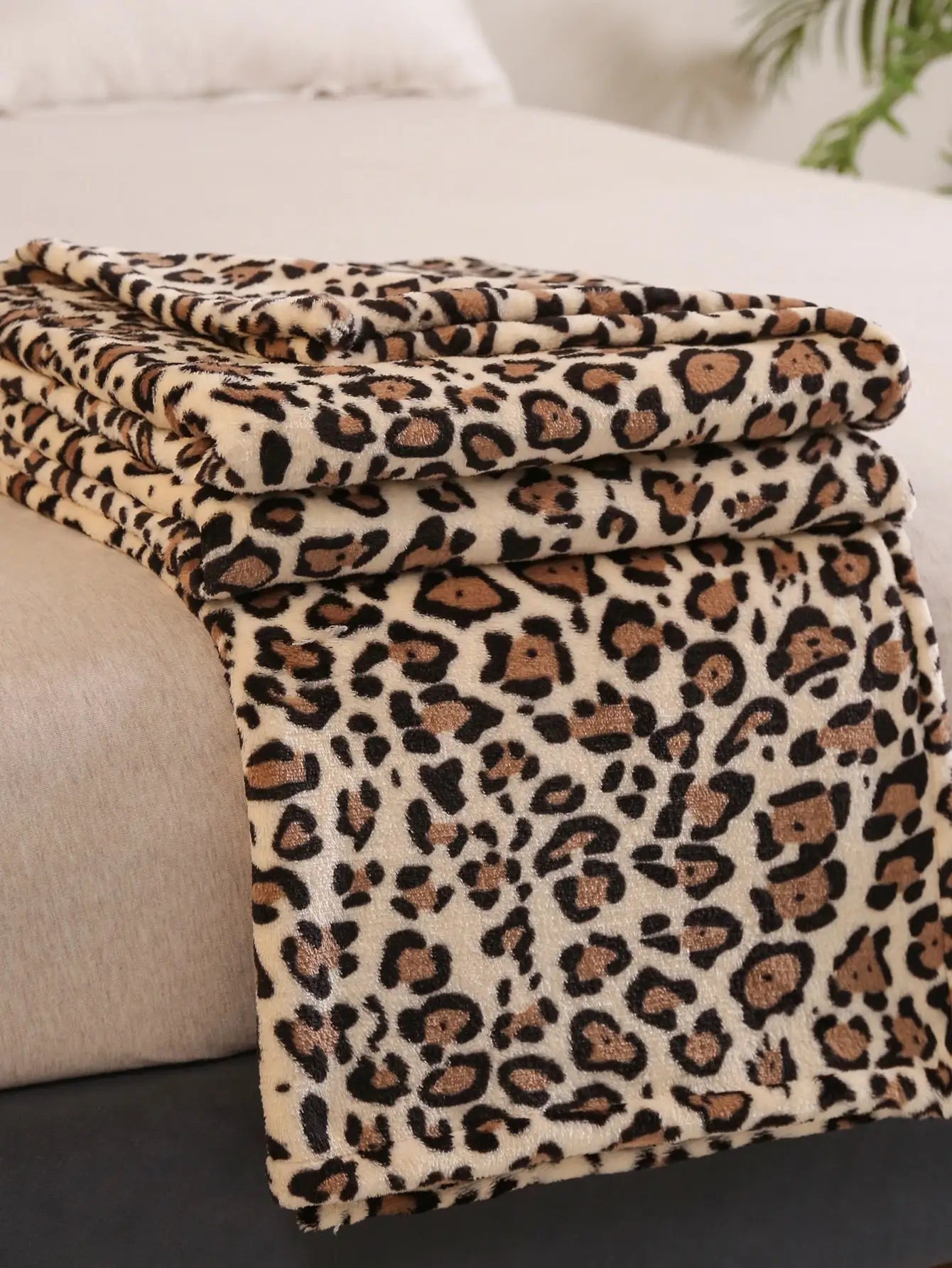 Fleece Dekentje - CozyLuxe - Luipaard Print - Zachte Comfort