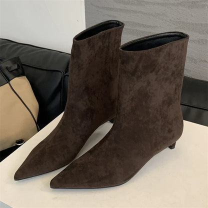 Winterlaarzen - LuxeFit - Suède Materiaal - Dunne Hak Design