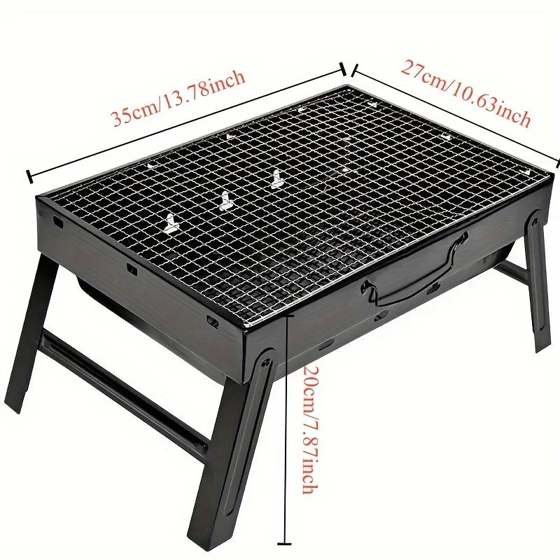 Draagbare Vouwbarbecue - GrillMax - Rookloos Ontwerp - Buiten Koken