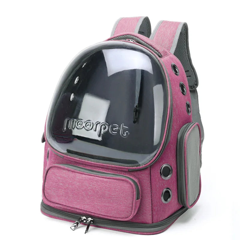 Dierenvervoer Rugzak - TravelPaws - Transparant Ontwerp - Ademend Comfort