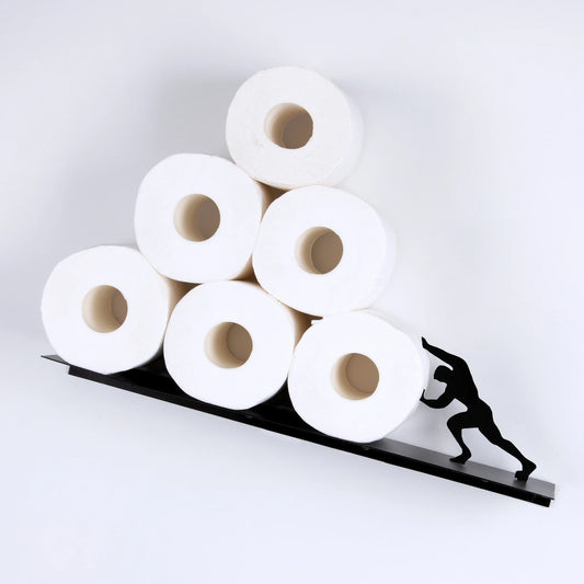 Toiletrolhouder - BathFlex - Roestvrijstaal - Wandbevestiging Opslag