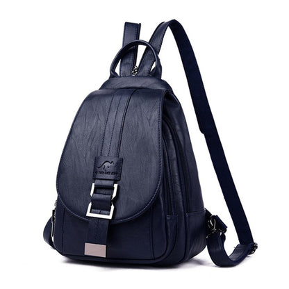 Anti-diefstal Rucksack - SecurePack - Leren Design - Dames Mode