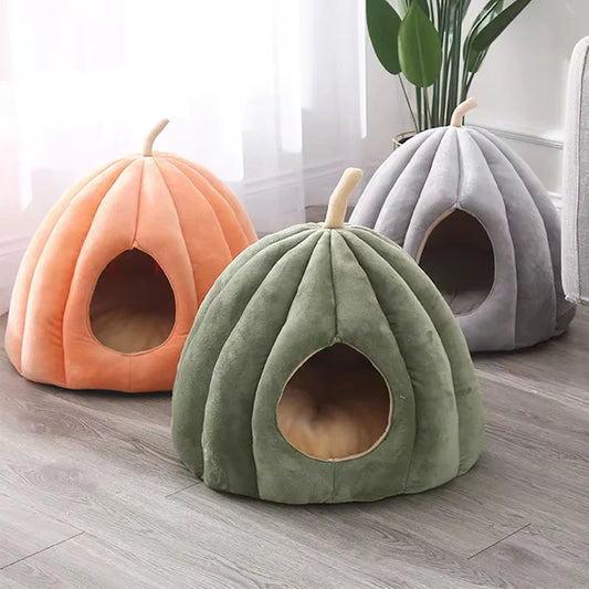 Kattenbed - CozyNest - Pompoenvorm - Warm & Wasbaar