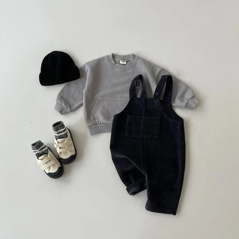 Baby Overall - CozyTots - Zachte Corduroy - Verstelbare Bandjes