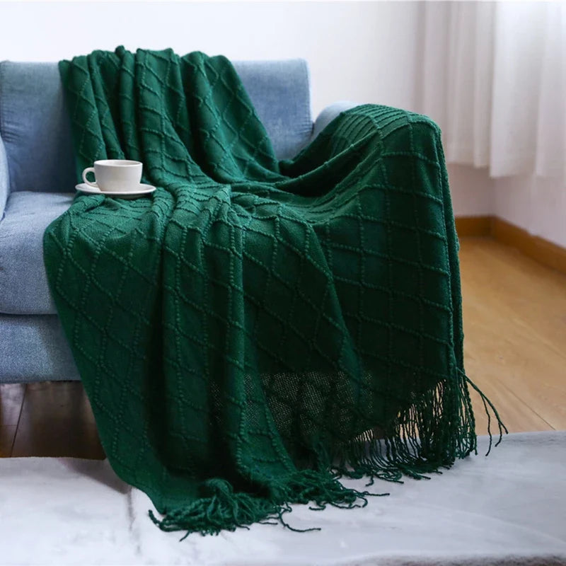 Geweven Deken - SoftLoom - Cozy Design - Franje Detail