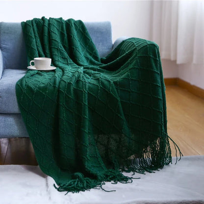 Geweven Deken - SoftLoom - Cozy Design - Franje Detail