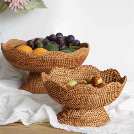 Fruitmand - EcoNest - Gevlochten Rotan - Rustieke Opslag