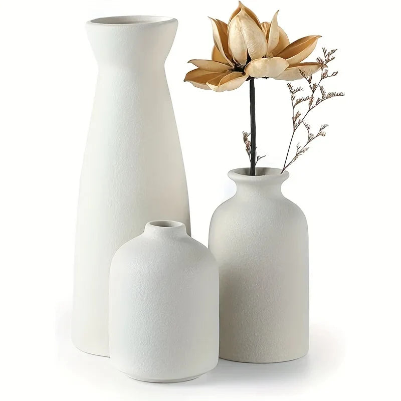 Vaas Set - BohoBloom - Keramisch Design - Rustieke Decor