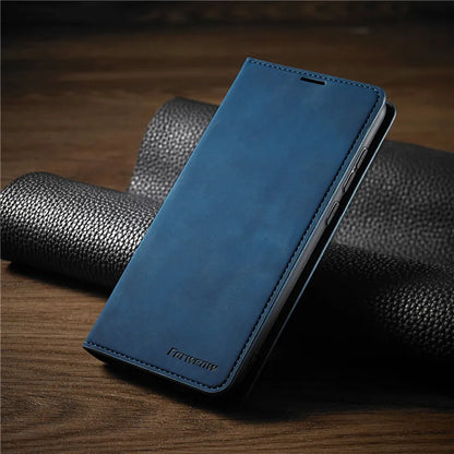 iPhone Hoes - SleekGuard - Magnetische Sluiting - Lederen Bescherming