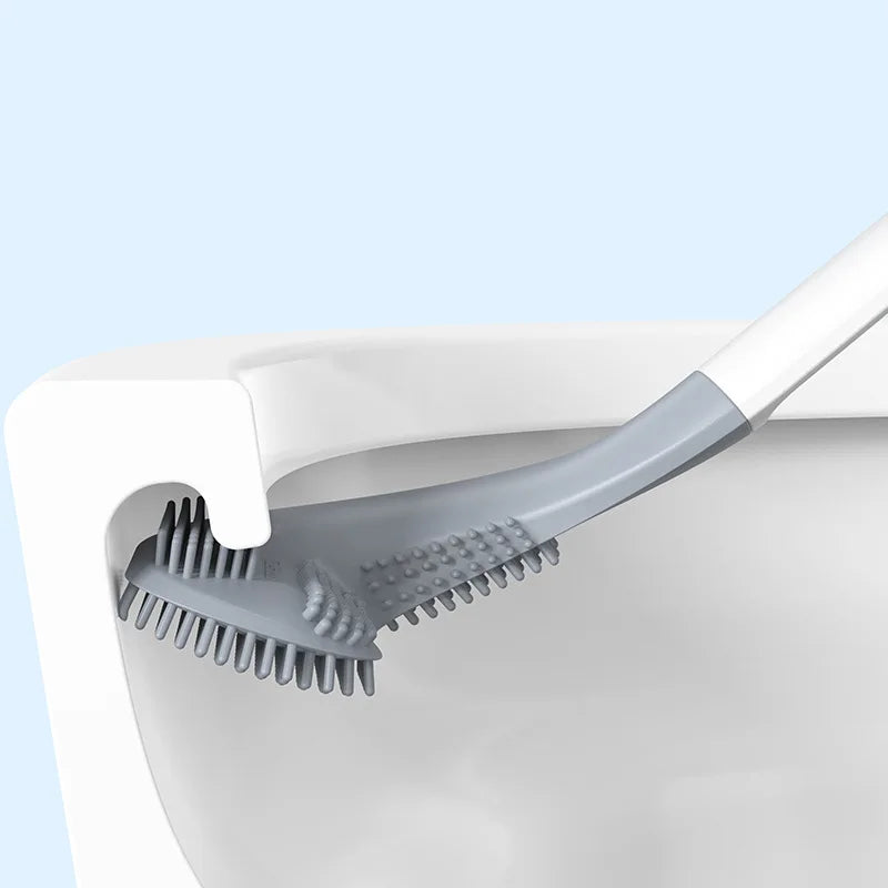 Toiletborstel - CleanMax - Siliconen Handvat - Geen Dode Hoek Schoonmaak