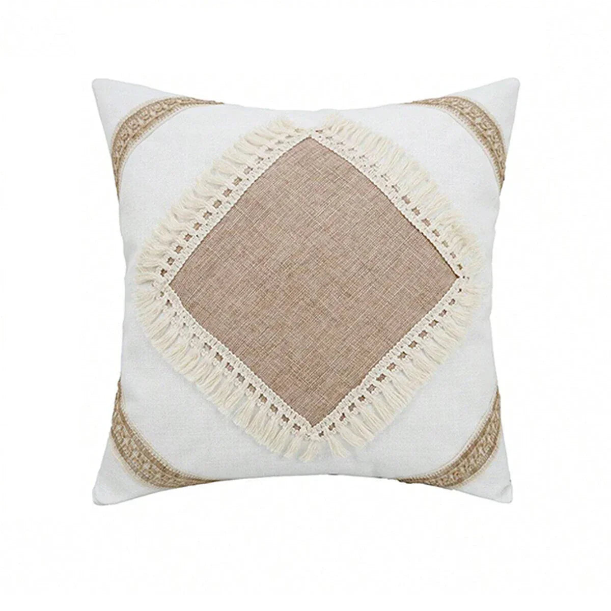 Bohemian Kussenhoes - DecoLuxe - Geometrisch Patroon - Franjes Detail