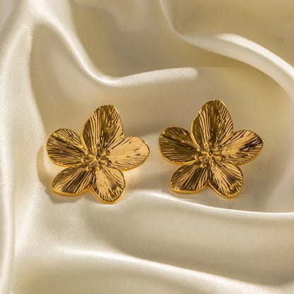 Oorbellen - Luxora - Vintage Goud - Bloem Design
