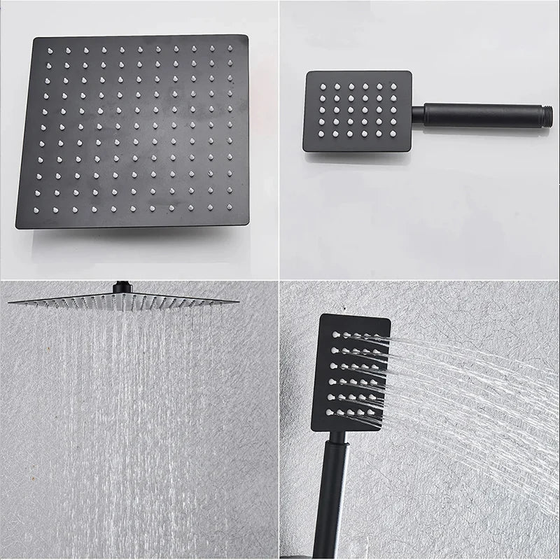 Badkamer Douche Set - AquaMax - Regenval Douche - Wandgemonteerd