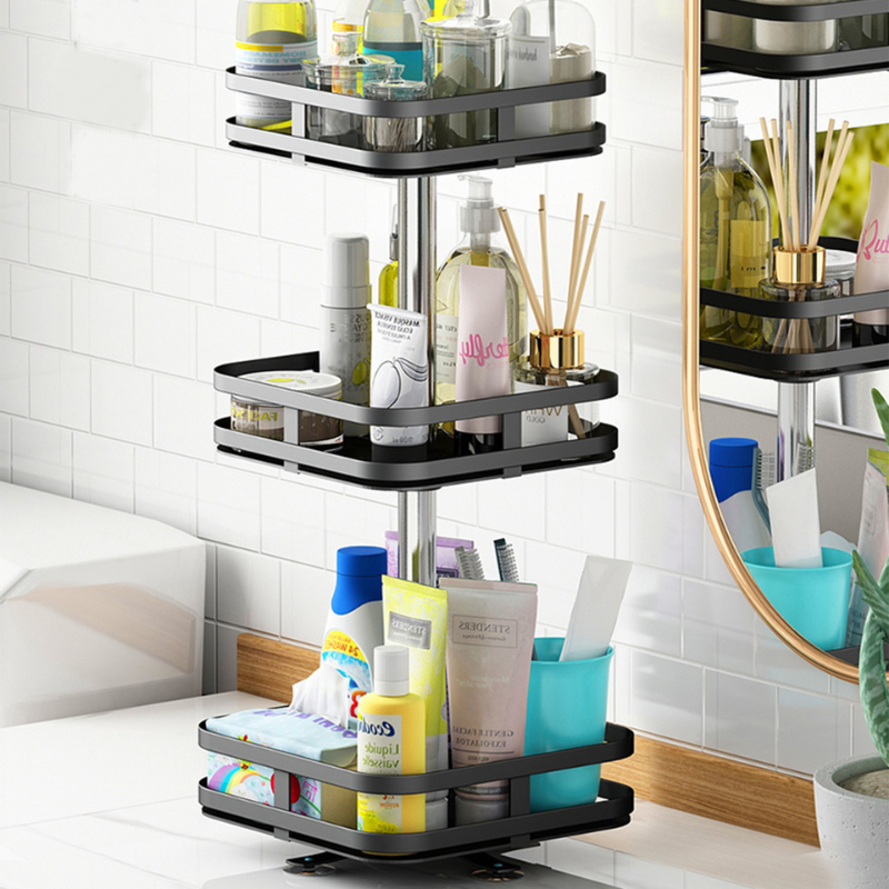 360° Draaibaar Opbergrek - FlexiStore - Specerijen Organizer - Multifunctionele Tray